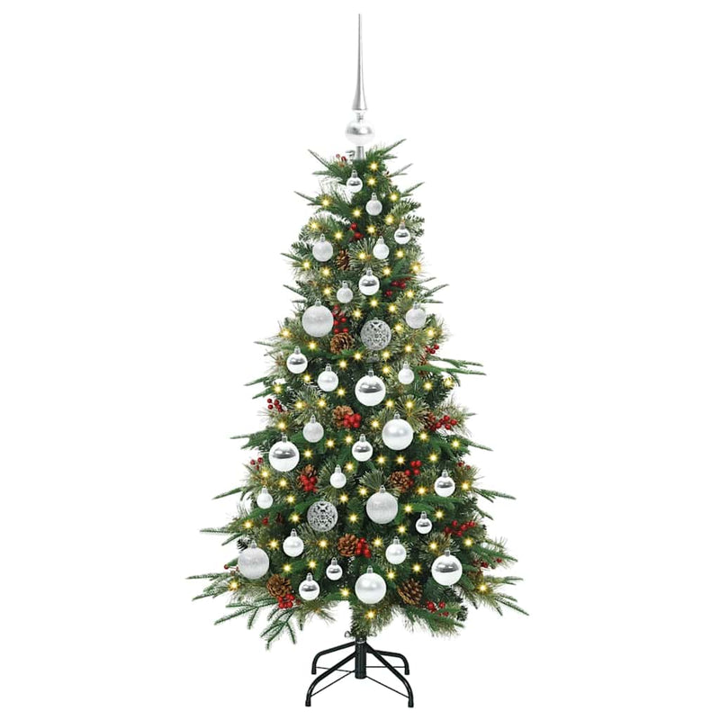 Afbeelding laden in galerijviewer, Vidaxl kunstmatige inklapbare kerstboom groen 120 cm pe en pvc