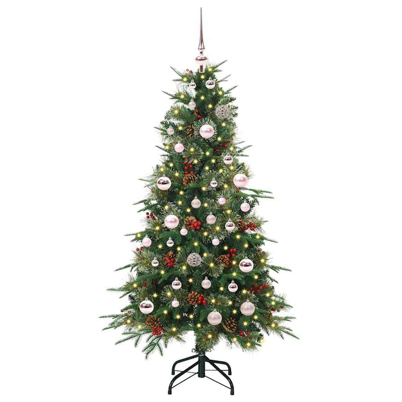 Afbeelding laden in galerijviewer, Vidaxl kunstmatige inklapbare kerstboom groen 150 cm pe en pvc