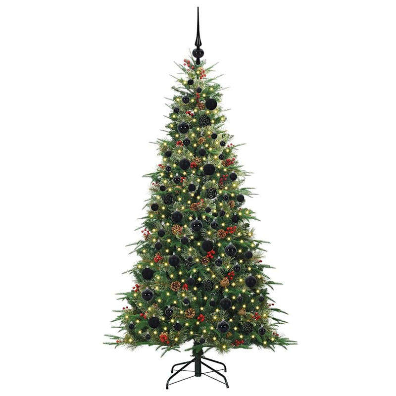 Afbeelding laden in galerijviewer, Vidaxl kunstmatige inklapbare kerstboom groen 180 cm pe en pvc