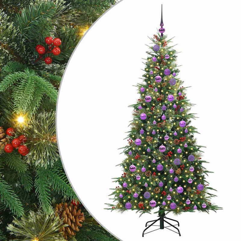 Afbeelding laden in galerijviewer, Vidaxl kunstmatige inklapbare kerstboom groen 180 cm pe en pvc