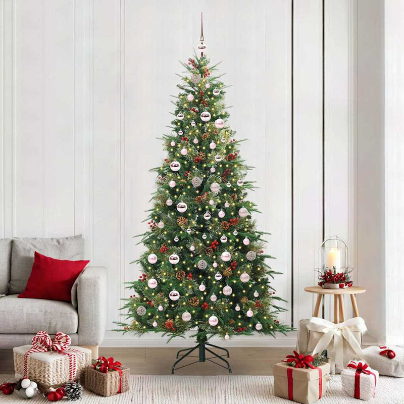 Afbeelding laden in galerijviewer, Vidaxl kunstmatige inklapbare kerstboom groen 210 cm pe en pvc