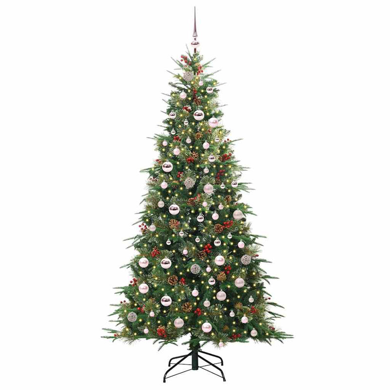 Afbeelding laden in galerijviewer, Vidaxl kunstmatige inklapbare kerstboom groen 210 cm pe en pvc