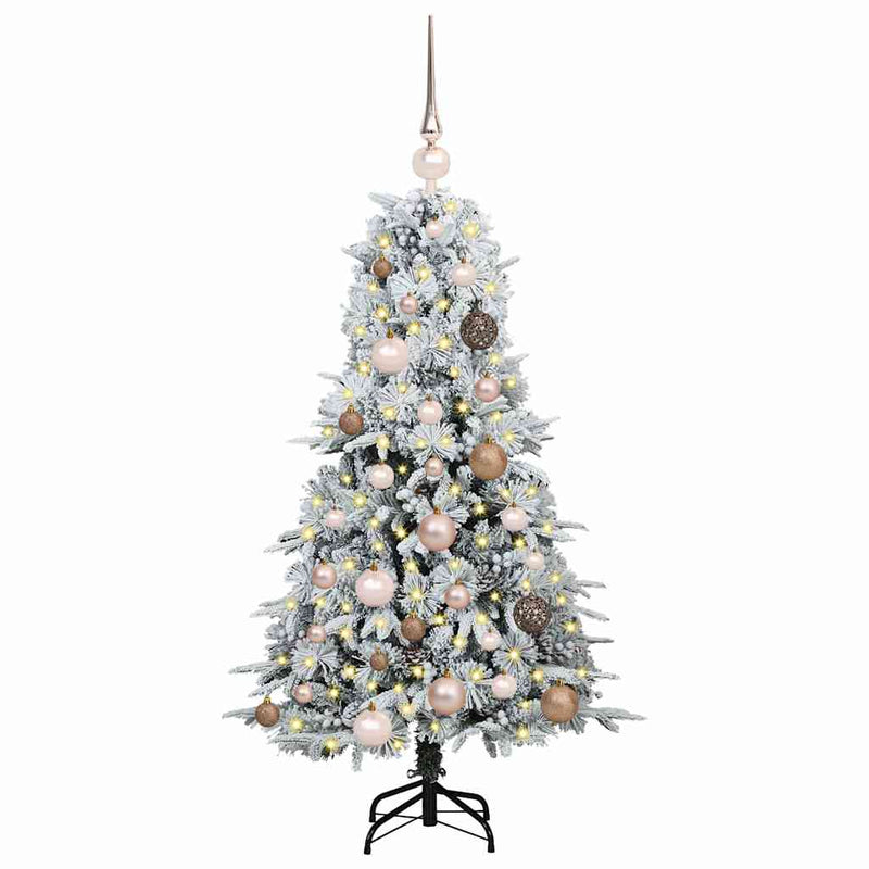 ギャラリービューアに画像をロードする, Vidaxl kunstmatige inklapbare kerstboom wit 120 cm pe en pvc