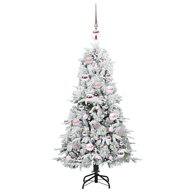 Afbeelding laden in galerijviewer, Vidaxl kunstmatige inklapbare kerstboom wit 120 cm pe en pvc