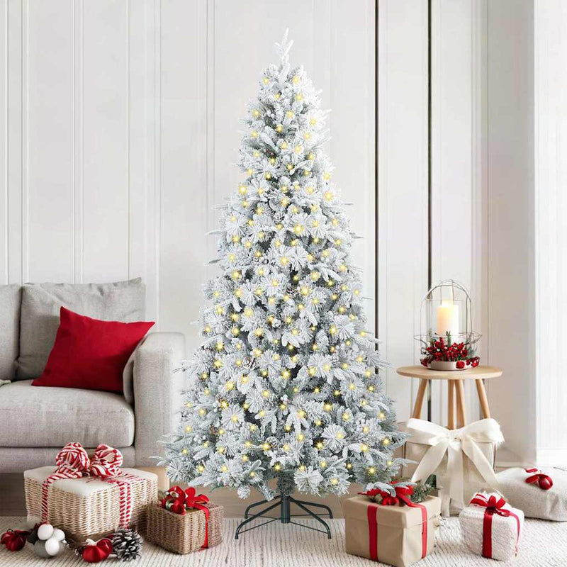 ギャラリービューアに画像をロードする, Vidaxl kunstmatige inklapbare kerstboom wit 180 cm pe en pvc
