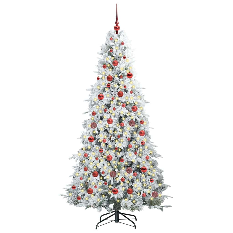 Chargez l'image dans la visionneuse de la galerie, Vidaxl kunstmatige inklapbare kerstboom wit 180 cm pe en pvc