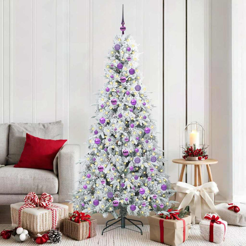 ギャラリービューアに画像をロードする, Vidaxl kunstmatige inklapbare kerstboom wit 180 cm pe en pvc