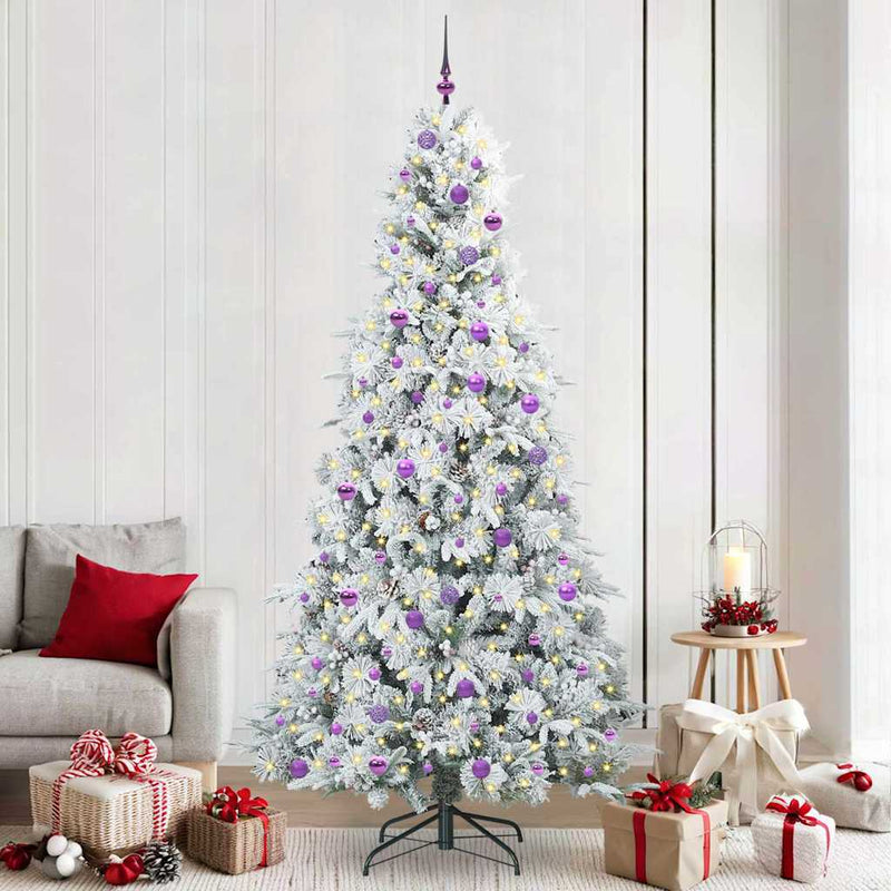 ギャラリービューアに画像をロードする, Vidaxl kunstmatige inklapbare kerstboom wit 240 cm pe en pvc