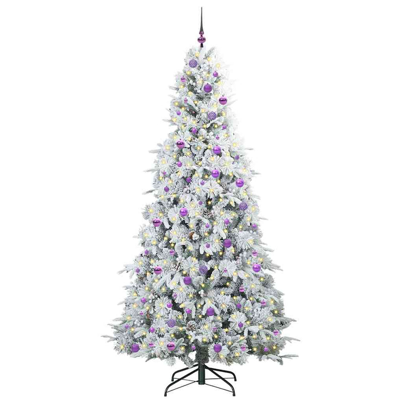 ギャラリービューアに画像をロードする, Vidaxl kunstmatige inklapbare kerstboom wit 240 cm pe en pvc