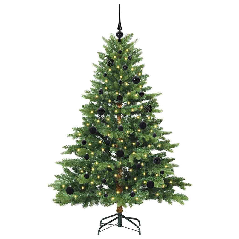 Afbeelding laden in galerijviewer, Vidaxl kunstkerstboom met 150 led met standaard groen 150 cm pe en pvc