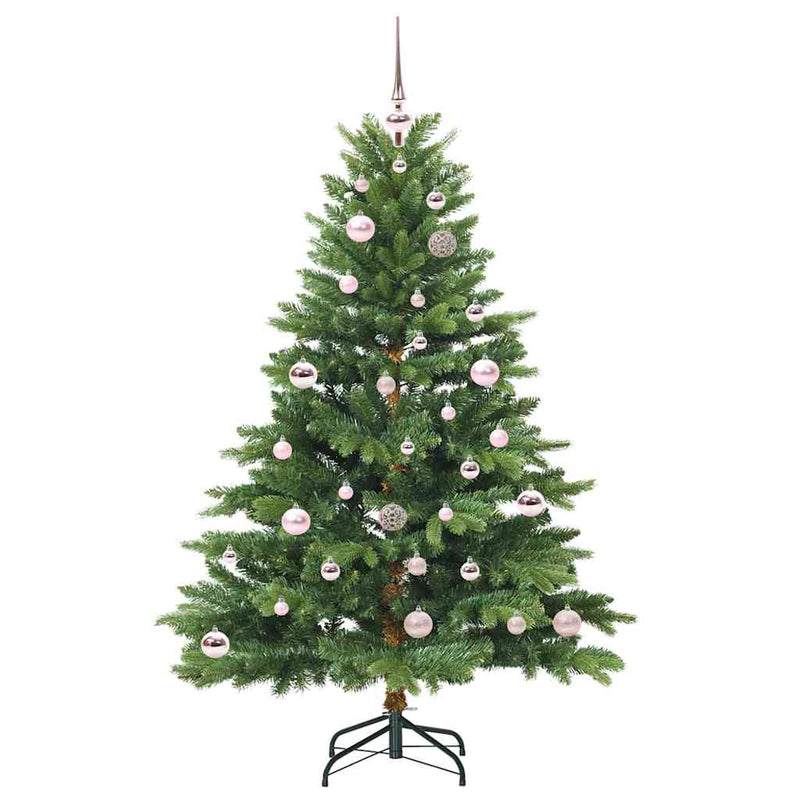Afbeelding laden in galerijviewer, Vidaxl kunstkerstboom met 150 led met standaard groen 150 cm pe en pvc