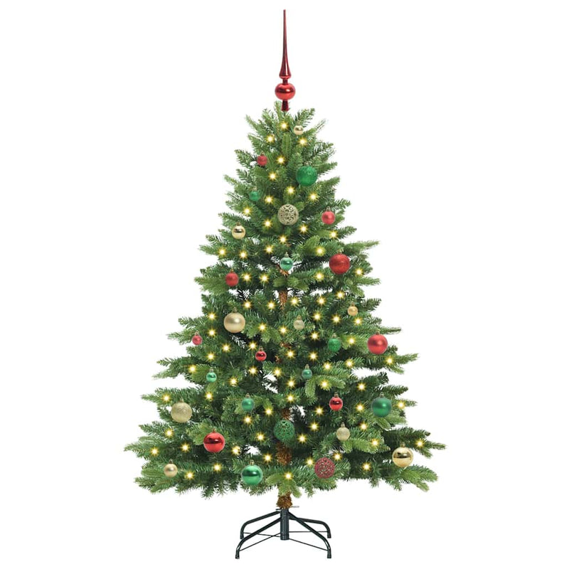 ギャラリービューアに画像をロードする, Vidaxl kunstkerstboom met 150 led met standaard groen 150 cm pe en pvc