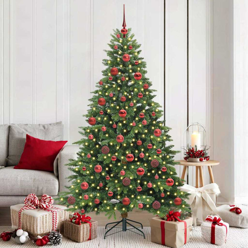 ギャラリービューアに画像をロードする, Vidaxl kunstkerstboom met 300 led met standaard groen 180 cm pe en pvc