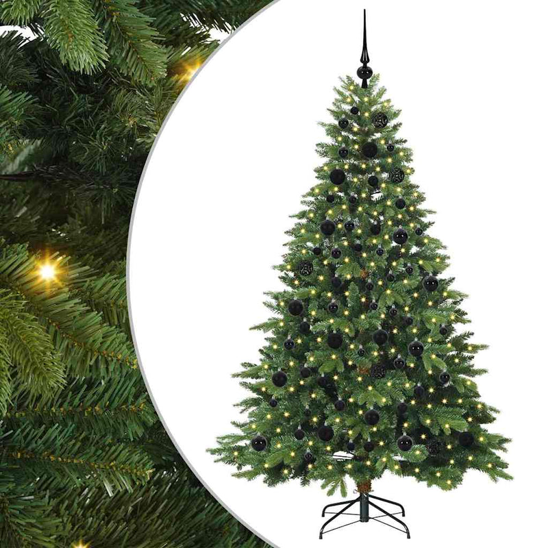 ギャラリービューアに画像をロードする, Vidaxl kunstkerstboom met 300 led met standaard groen 180 cm pe en pvc