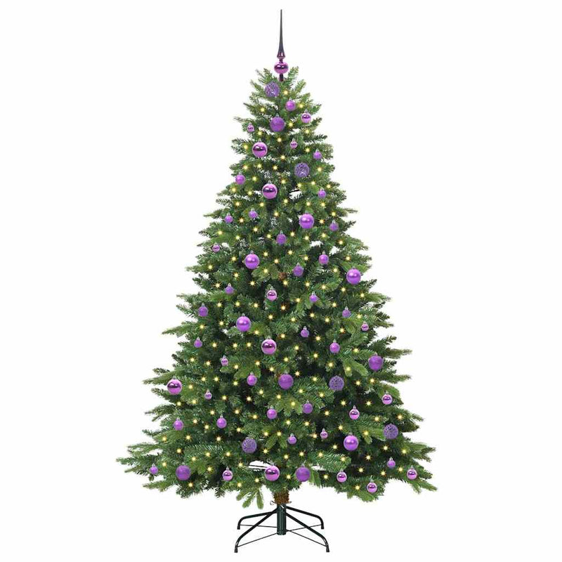 ギャラリービューアに画像をロードする, Vidaxl kunstkerstboom met 300 led met standaard groen 180 cm pe en pvc