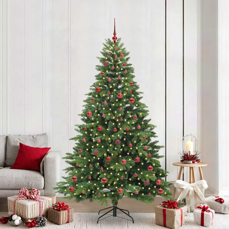 ギャラリービューアに画像をロードする, Vidaxl kunstkerstboom met 300 led met standaard groen 210 cm pe en pvc