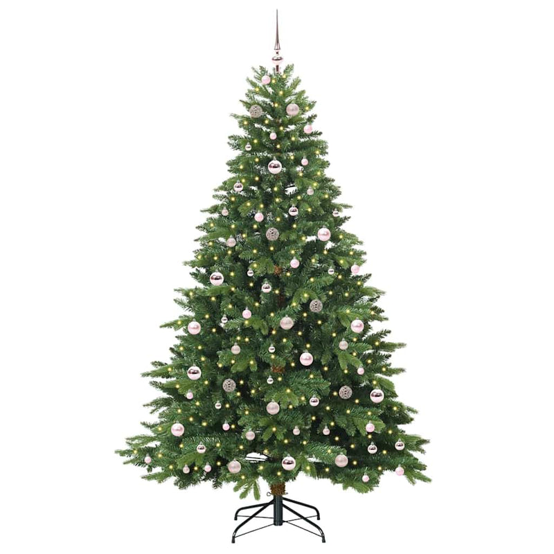ギャラリービューアに画像をロードする, Vidaxl kunstkerstboom met 300 led met standaard groen 210 cm pe en pvc