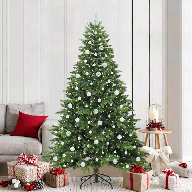 ギャラリービューアに画像をロードする, Vidaxl kunstkerstboom met 300 led met standaard groen 210 cm pe en pvc
