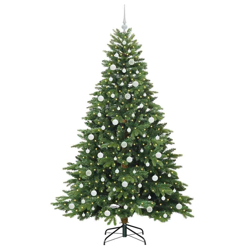 ギャラリービューアに画像をロードする, Vidaxl kunstkerstboom met 300 led met standaard groen 210 cm pe en pvc