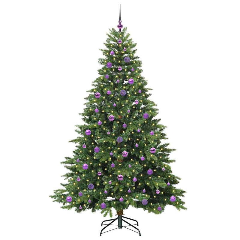 ギャラリービューアに画像をロードする, Vidaxl kunstkerstboom met 300 led met standaard groen 210 cm pe en pvc