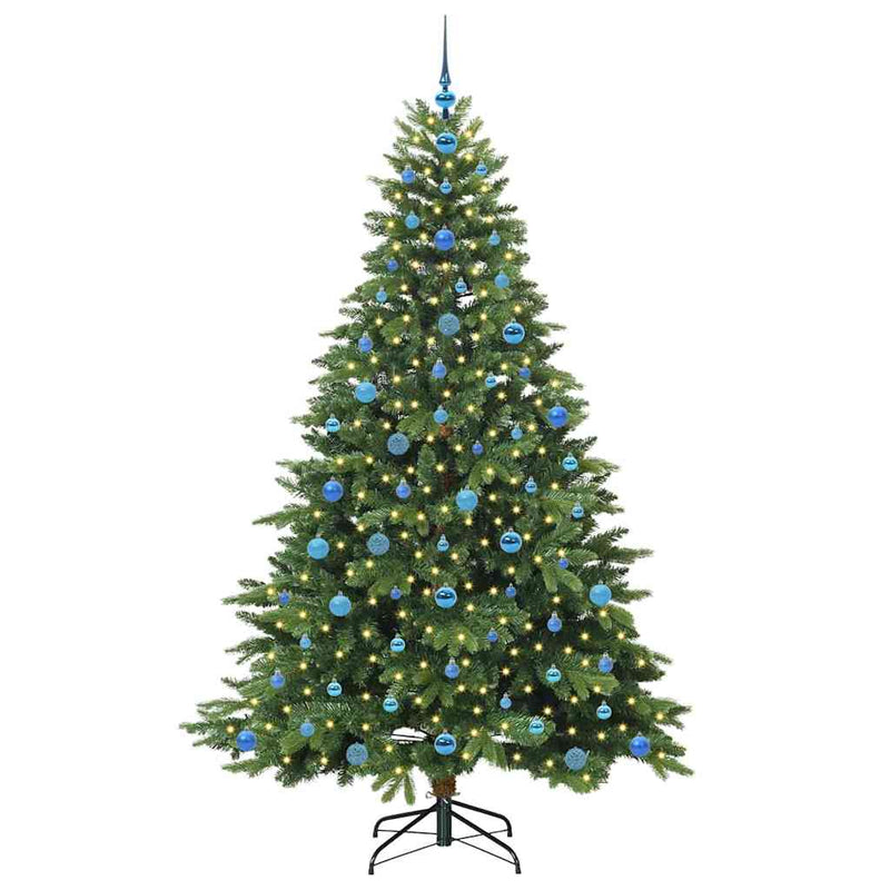ギャラリービューアに画像をロードする, Vidaxl kunstkerstboom met 300 led met standaard groen 210 cm pe en pvc