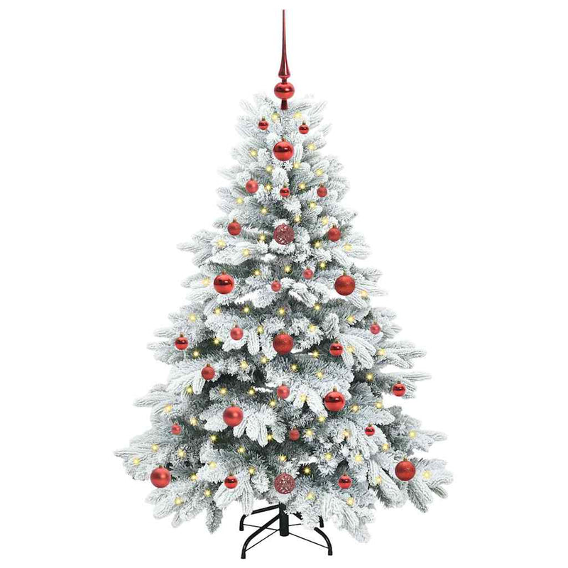 ギャラリービューアに画像をロードする, Vidaxl kunstkerstboom met 150 led met standaard wit 120 cm pe en pvc