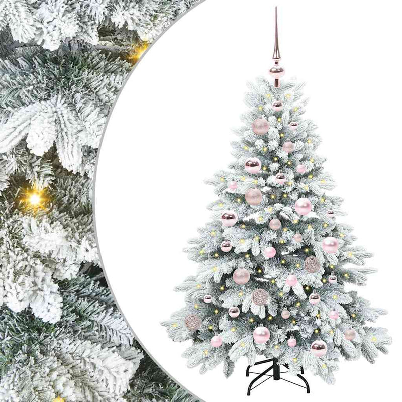 ギャラリービューアに画像をロードする, Vidaxl kunstkerstboom met 150 led met standaard wit 120 cm pe en pvc
