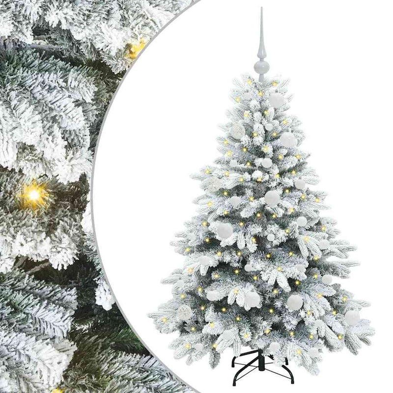 ギャラリービューアに画像をロードする, Vidaxl kunstkerstboom met 150 led met standaard wit 120 cm pe en pvc