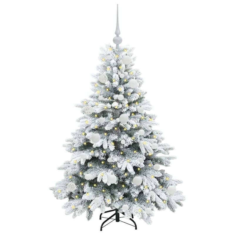 ギャラリービューアに画像をロードする, Vidaxl kunstkerstboom met 150 led met standaard wit 120 cm pe en pvc