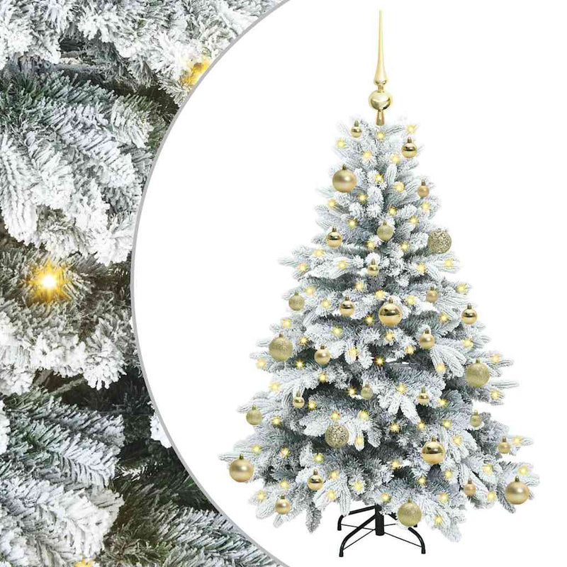 ギャラリービューアに画像をロードする, Vidaxl kunstkerstboom met 150 led met standaard wit 120 cm pe en pvc