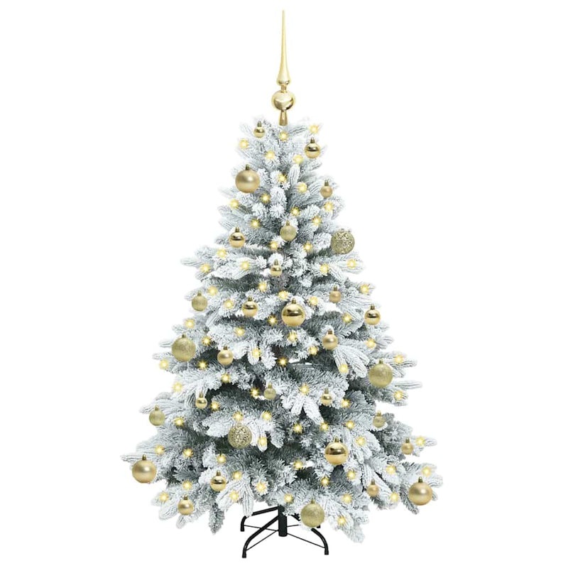 ギャラリービューアに画像をロードする, Vidaxl kunstkerstboom met 150 led met standaard wit 120 cm pe en pvc