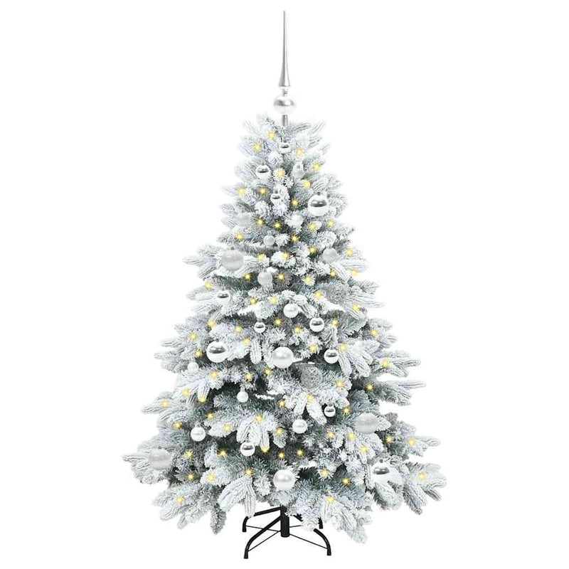 ギャラリービューアに画像をロードする, Vidaxl kunstkerstboom met 150 led met standaard wit 120 cm pe en pvc
