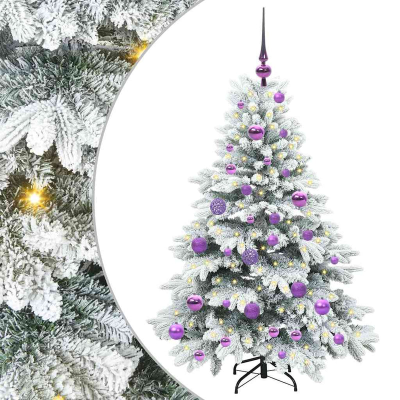 ギャラリービューアに画像をロードする, Vidaxl kunstkerstboom met 150 led met standaard wit 120 cm pe en pvc