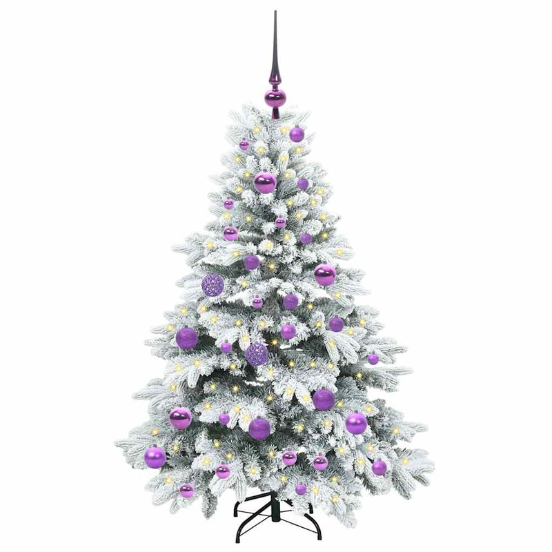 ギャラリービューアに画像をロードする, Vidaxl kunstkerstboom met 150 led met standaard wit 120 cm pe en pvc