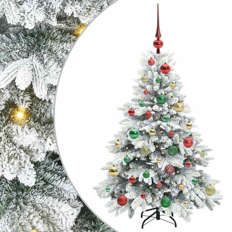 ギャラリービューアに画像をロードする, Vidaxl kunstkerstboom met 150 led met standaard wit 120 cm pe en pvc