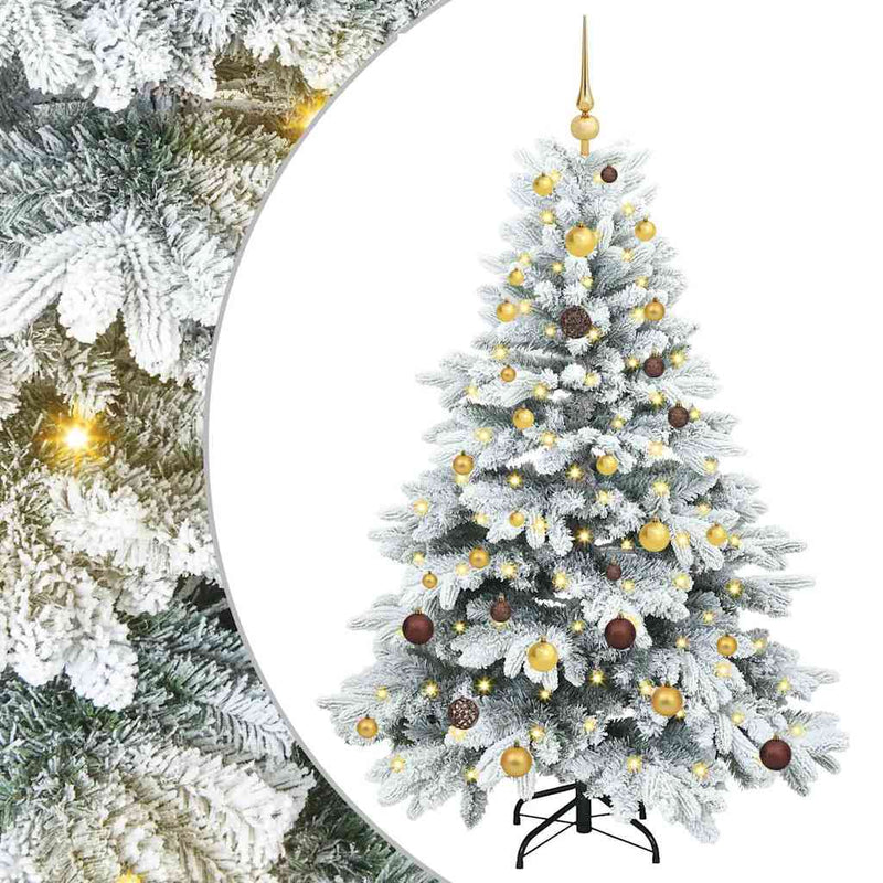 ギャラリービューアに画像をロードする, Vidaxl kunstkerstboom met 150 led met standaard wit 150 cm pe en pvc