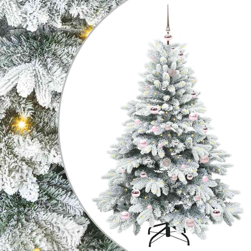 ギャラリービューアに画像をロードする, Vidaxl kunstkerstboom met 150 led met standaard wit 150 cm pe en pvc
