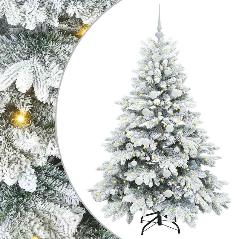 ギャラリービューアに画像をロードする, Vidaxl kunstkerstboom met 150 led met standaard wit 150 cm pe en pvc