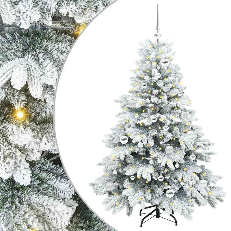 ギャラリービューアに画像をロードする, Vidaxl kunstkerstboom met 150 led met standaard wit 150 cm pe en pvc