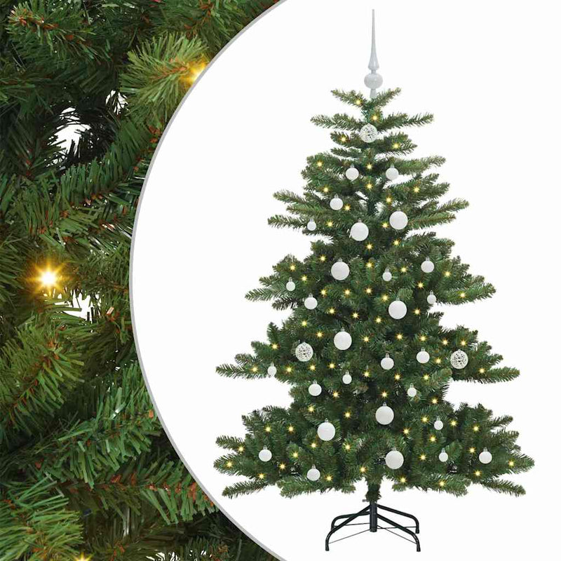 Afbeelding laden in galerijviewer, Vidaxl kunstmatige inklapbare kerstboom groen 150 cm pvc en staal