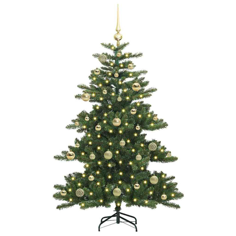 Afbeelding laden in galerijviewer, Vidaxl kunstmatige inklapbare kerstboom groen 150 cm pvc en staal