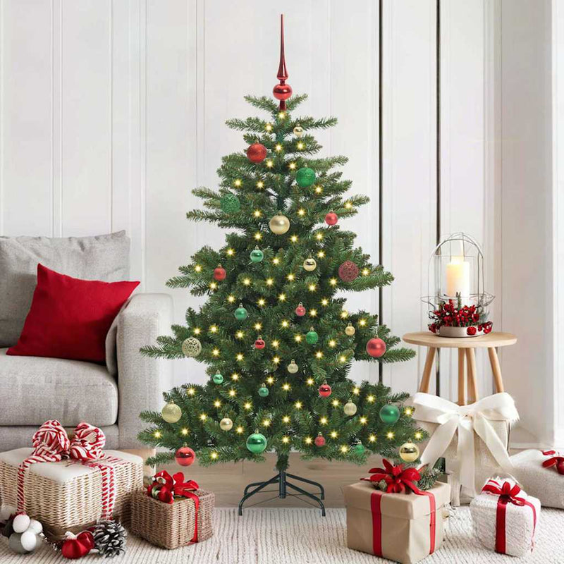 Afbeelding laden in galerijviewer, Vidaxl kunstmatige inklapbare kerstboom groen 150 cm pvc en staal
