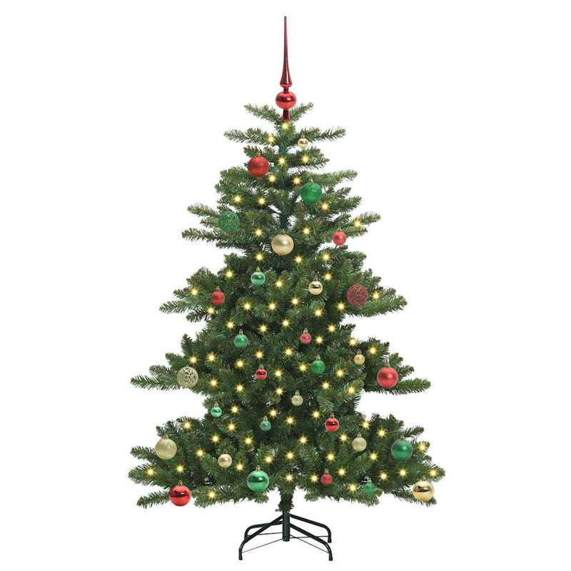 Afbeelding laden in galerijviewer, Vidaxl kunstmatige inklapbare kerstboom groen 150 cm pvc en staal
