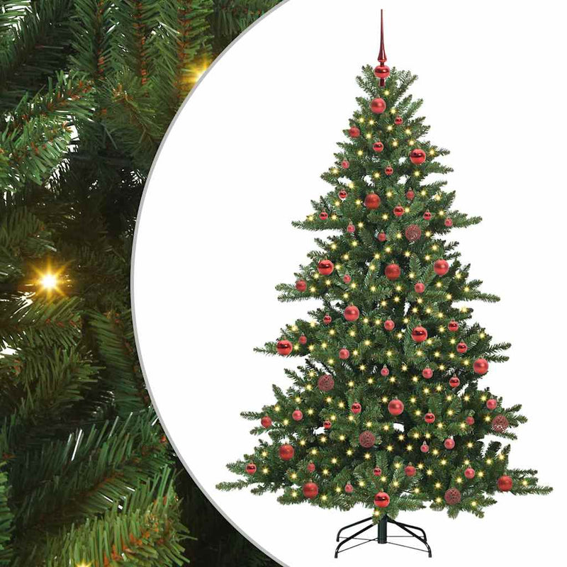Afbeelding laden in galerijviewer, Vidaxl kunstmatige inklapbare kerstboom groen 180 cm pvc en staal