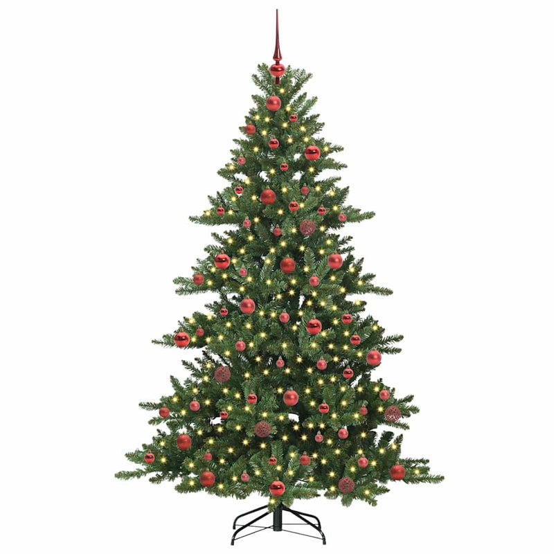 Afbeelding laden in galerijviewer, Vidaxl kunstmatige inklapbare kerstboom groen 180 cm pvc en staal