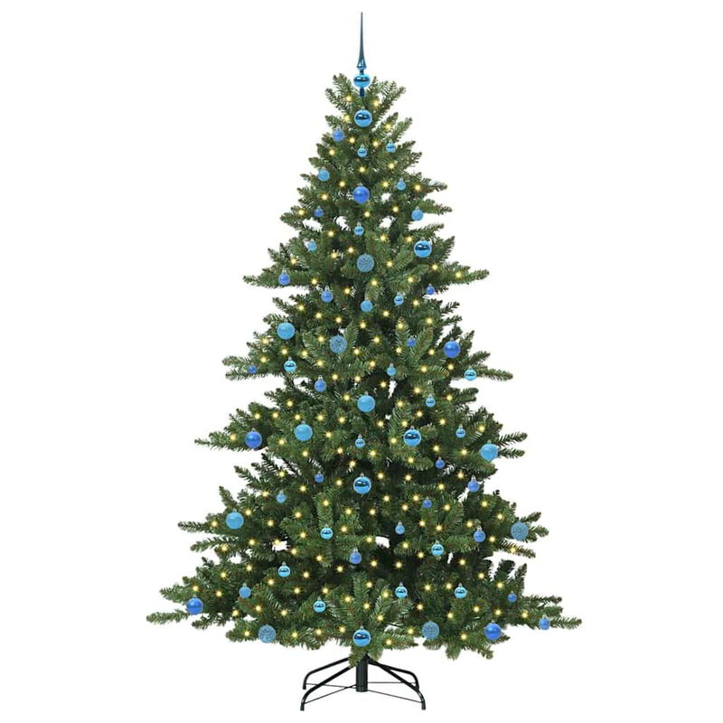 Afbeelding laden in galerijviewer, Vidaxl kunstmatige inklapbare kerstboom groen 210 cm pvc en staal