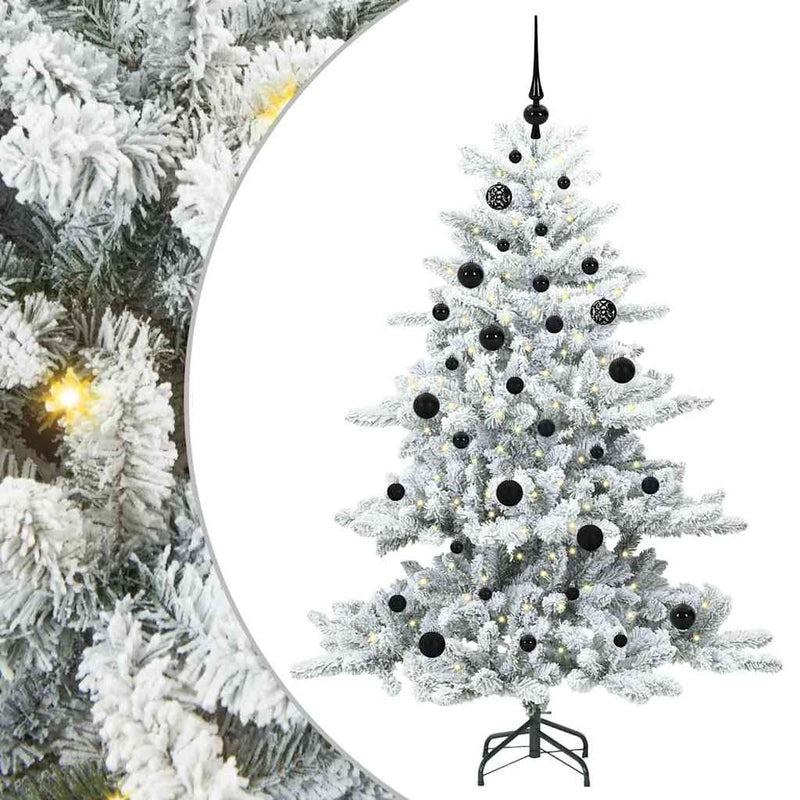 Chargez l'image dans la visionneuse de la galerie, Vidaxl kunstmatige inklapbare kerstboom wit 150 cm pvc en staal