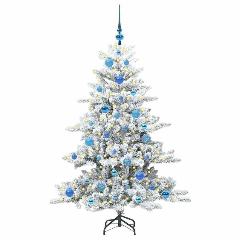 Chargez l'image dans la visionneuse de la galerie, Vidaxl kunstmatige inklapbare kerstboom wit 150 cm pvc en staal