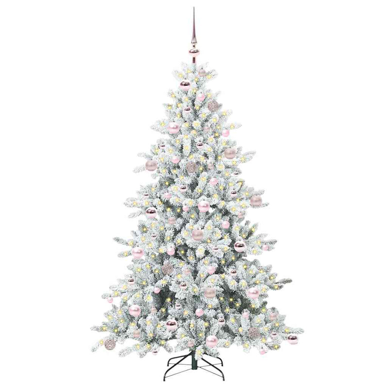 Chargez l'image dans la visionneuse de la galerie, Vidaxl kunstmatige inklapbare kerstboom wit 180 cm pvc en staal
