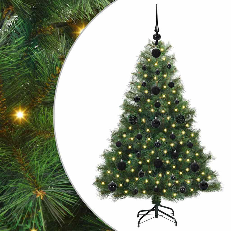 Chargez l'image dans la visionneuse de la galerie, Vidaxl kunstkerstboom met 150 led met standaard groen 120 cm pe en pvc